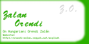 zalan orendi business card