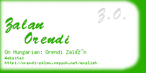 zalan orendi business card